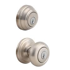 Check spelling or type a new query. Kwikset Juno Satin Nickel Exterior Entry Door Knob And Single Cylinder Deadbolt Combo Pack Featuring Smartkey Security 991j 15 Smt Cp The Home Depot