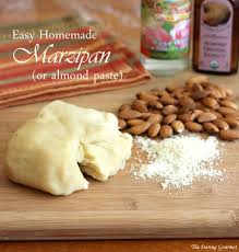 Easy Homemade Marzipan Or Almond Paste The Daring Gourmet Almond Paste Recipes Marzipan Recipe Almond Paste