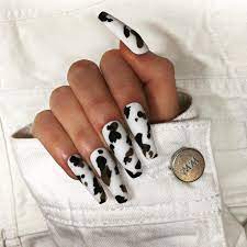 Brown Cow Stunning Cow Print Nail Art Is Officially The Hottest Instagram Trend Cow Nails Instagram Nails Fake Nails