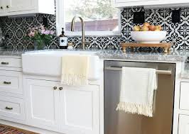 Black And White Cement Tile Backsplash Cement Tile Backsplash Cement Tile Kitchen Backsplash Black And White Cement Tile Backsplash Blacka Kitchen Backsplash Black Backsplash Cement Tiles Kitchen