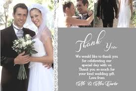You should mention if someone gave you a particular gift and how much add specific details to your wedding thank you card wording. Personalised Wedding Thank You Cards The Invite Factory