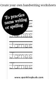 They may be removed in the future. Create Your Own Handwriting Worksheets Sparklingbuds