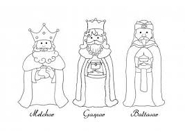 Dibujos Animados Para Colorear De Los Reyes Magos