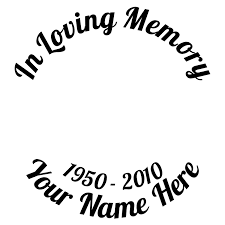 Check spelling or type a new query. Custom In Loving Memory Car Decal With Clipart Photo