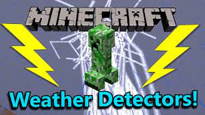 The exact type of precipitation during a thunderstorm varies depending on the temperature of the current biome, as well as the current altitude. Tutorial Minecraft Weather Detectors Rain Thunderstorm Youtube