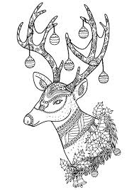 Here you can explore hq christmas reindeer transparent illustrations, icons and clipart with filter setting like size, type, color etc. Pattern Reindeer Coloring Pages For Adults Christmas Coloring Pages Christmas Coloring Sheets Free Christmas Coloring Pages