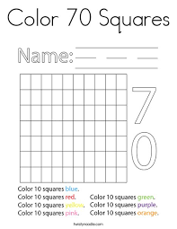Now you get to color more than 70 from this page for adults and kids! Color 70 Squares Coloring Page Twisty Noodle