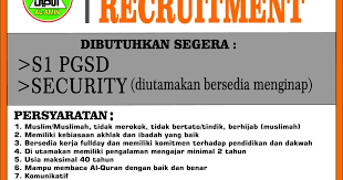 Jul 28, 2021 · news, sport and lifestyle. Lowongan Kerja S 1 Pgsd Dan Security