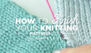 The finished mattress stitch join will be virtually invisible from the right side. Mattress Stitch How To Sew Knitted Squares Together Mattress Stitch Knitting Squares Knitted Blanket Squares