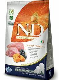 Find the right product for your pet. Farmina N D Grain Free Pumpkin Lamb And Blueberry Puppy Dog Food Loyalpetzone