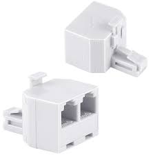 Amazon.com: Uvital RJ11 Duplex Wall Jack Adapter Dual Phone Line Splitter  Wall Jack Plug 1 to 2 Modular Converter Adapter for Office Home Fax Model  Cordless Phone System, White(2 Pack) : Electronics