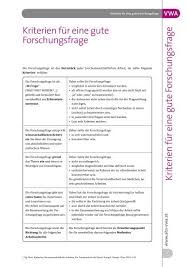 Fazit schreiben beispiel vwa from vs1.studylibde.com. Vwa Kriterien Forschungsfrage Pdf Vorwissenschaftliche Arbeit