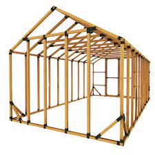 Our carriage barn and saratoga models are available as timber frame kits and can be customized to fit your needs. 10x20 Standard Storage Shed Kit E Z Frame Structures
