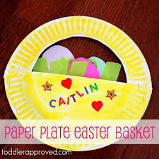 Easter plate is a tectonic microplate located to the west of easter island off the west coast of south america in the middle of the pacific ocean, bordering the nazca plate to the east and the pacific plate to the west. Paper Plate Easter Basket Toddler Approved Paper Easter Basket Easter Basket Crafts Easter Kids