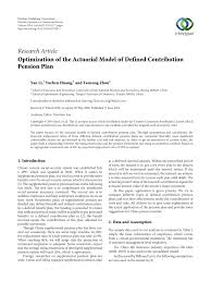 Pension insurance corporation purpose is to pay the pensions of our policyholders. Pdf Optimization Of The Actuarial Model Of Defined Contribution Pension Plan