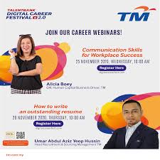 Telekom malaysia is the national phone company, and service is. Tm Career Webinar Alicia Boey Gm Human Capital Business Driver Tm 25 November 2020 Wednesday Umar Abdul Aziz Head Of Recruitment Sourcing Management Tm 26 November 2020 Thursday