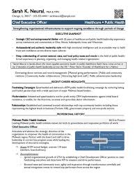 resume samples executive career