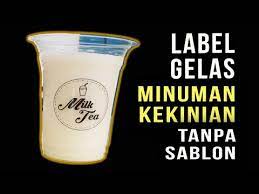 Macam model desain logo stiker cup : Cara Membuat Stiker Di Cup Minuman Youtube