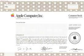 The apple stock holds several negative signals and despite the positive trend, we believe apple will perform weakly in the next couple of days or weeks. Apple Computer Specimen Stock Certificate