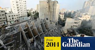 Fighting in the the gaza city neighborhood of shejaiya has reduced many areas to rubble. Israel Bombs Two Gaza City Tower Blocks Israel The Guardian