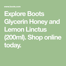 Boots Linctus Sore Throat And Cough Honey Lemon