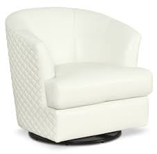 Create a professional environment with these office and conference room chairs. Leola Genuine Leather Accent Swivel Chair White The Brick