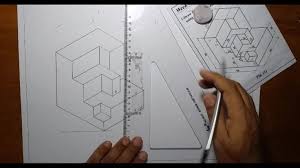 الرسم الهندسي رسم المجسمات الرسم الايزومتري الادوات الهندسية iso triangle tattoo tattoos triangle