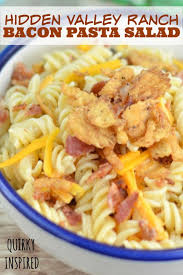 This Hidden Valley Ranch Pasta Salad Recipe Is Amazeballs Four Easy Ingredients And Ready In Hidden Valley Ranch Pasta Salad Ranch Pasta Salad Tailgate Food