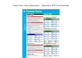 Read French Verbs Sparkcharts Sparkcharts Pdf Free