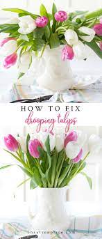 How To Fix Drooping Tulips It S Easy In 2020 Flower Arrangements Simple Tulips Arrangement Flower Arrangements