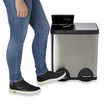 Skip 2021 new moodle site. Cooke Lewis Cleome Brushed Stainless Steel Rectangular Freestanding Kitchen Bin 40l Diy At B Q