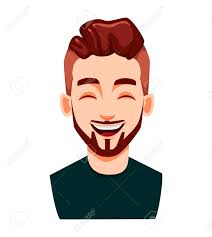 Affordable and search from millions of royalty free images, photos and vectors. Face Expression Of Stylish Modern Young Man Laughing Male Emotion Royalty Free Cliparts Vectors And Stock Illustration Image 121272600