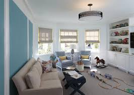 A colorful accent wall is a great way to create a fresh new look for a room. Turquoise Accent Wall Transitional Boy S Room Lauren Ranes