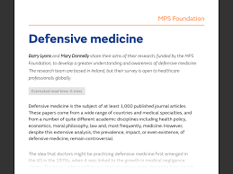 Image result for Defensive Medicine