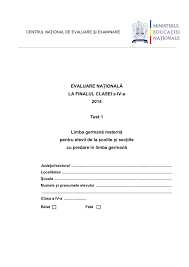 Evaluare nationala clasa a 4 a 2018. Evaluare NaÅ£ionalÄƒ La Finalul Clasei A Iv