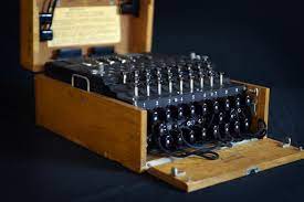 They were made from old transistor radio components. Enigma Machine Goes On Display At The Alan Turing Institute The Alan Turing Institute