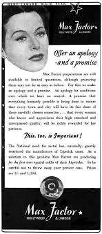 Cosmetics and Skin: Max Factor (1930-1945)