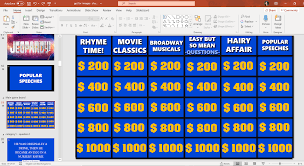 Modify this powerpoint template to help students learn about any topic that you like! Jeopardy Game Template For Powerpoint 2021 Slidelizard
