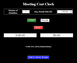 Geofence time clock app, when integrated with your current time tracking software and apps your team uses on a daily basis, can be a powerful tool. The Meeting Cost Clock