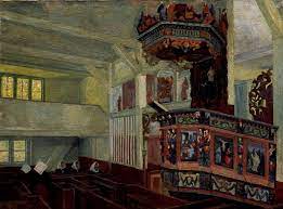 Bakgrunn i vågå er det i dag én hovedkirke for hele kommunen, men i riktig gamle dager var det flere kirker der. Anna Schonheyder Vaga Kirke For Gudstjenesten Nasjonalmuseet Samlingen