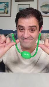 How to swallow a balloon ball. #tutorial #magic #balloon #funny #viral  #trick