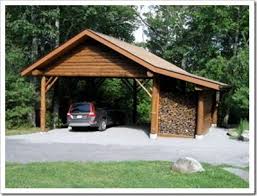 Carport And Wood Storage Carport Patio House In The Woods Updating House