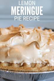 Easy Lemon Meringue Pie Recipe With Lemon Pudding Recipe Lemon Meringue Pie Easy Lemon Recipes Meringue Pie Recipes