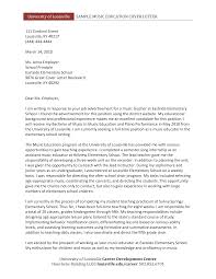 Music Teacher Cover Letter Templates At Allbusinesstemplates Com