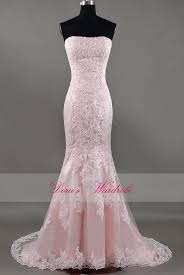 Light Pink Dress For Wedding Best Of Elegant Mermaid Pink Lace Wedding Dressstrapless By Pink Wedding Dresses Light Pink Wedding Dress Light Pink Dress