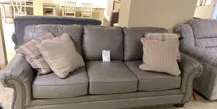 Seamlessly merging classic elements with modern trends, the olsberg sofa set invites you to bring home the best of then and now. Olsberg Steel Sofa Ashley Furniture Outlet Plattsburgh Facebook