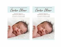 Pink & white circles modern birth announcement. Baby Boy Birth Announcement