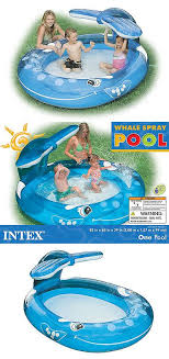 Inflatable And Kid Pools 116407 Intex Inflatable Whale Spray Pool Child Toddler Wadding Play Swimming Pool Buy It Now Only 54 9 Spray Pool Kid Pool Intex