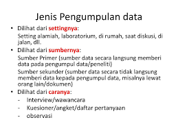 Bab 5 Teknik Pengumpulan Data Dan Penyajian Data Ppt Download