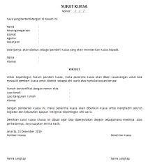 Hal ini dilakukan karena si pemberi kuasa tidak dapat melakukan suatu. 11 Contoh Surat Surat Kuasa Khusus Paling Lengkap Suratresmi Id